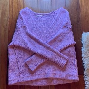 Free people pink sweater